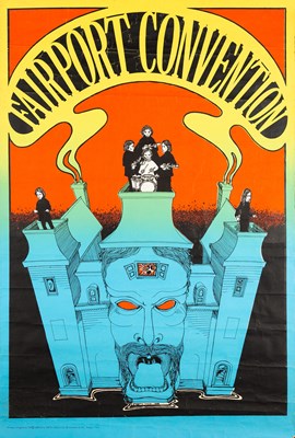 Lot 76 - FAIRPORT CONVENTION - AN OSIRIS/TSR POSTER, DESIGN BY GREGORY IRONS.