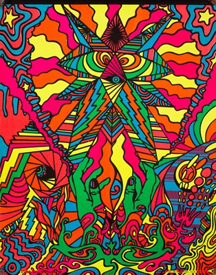 Lot 93 - THIRD EYE PUBLISHED ORIGINAL BLACKLIGHT POSTERS.