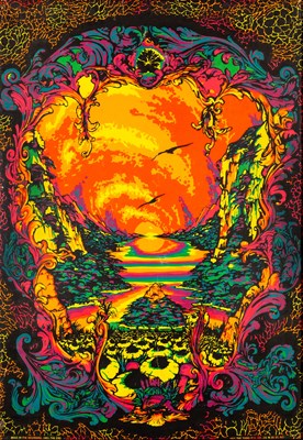 Lot 93 - THIRD EYE PUBLISHED ORIGINAL BLACKLIGHT POSTERS.