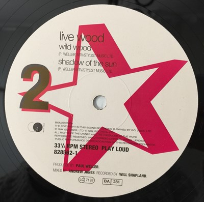 Lot 65 - PAUL WELLER - LIVE WOOD LP (828 561-1)