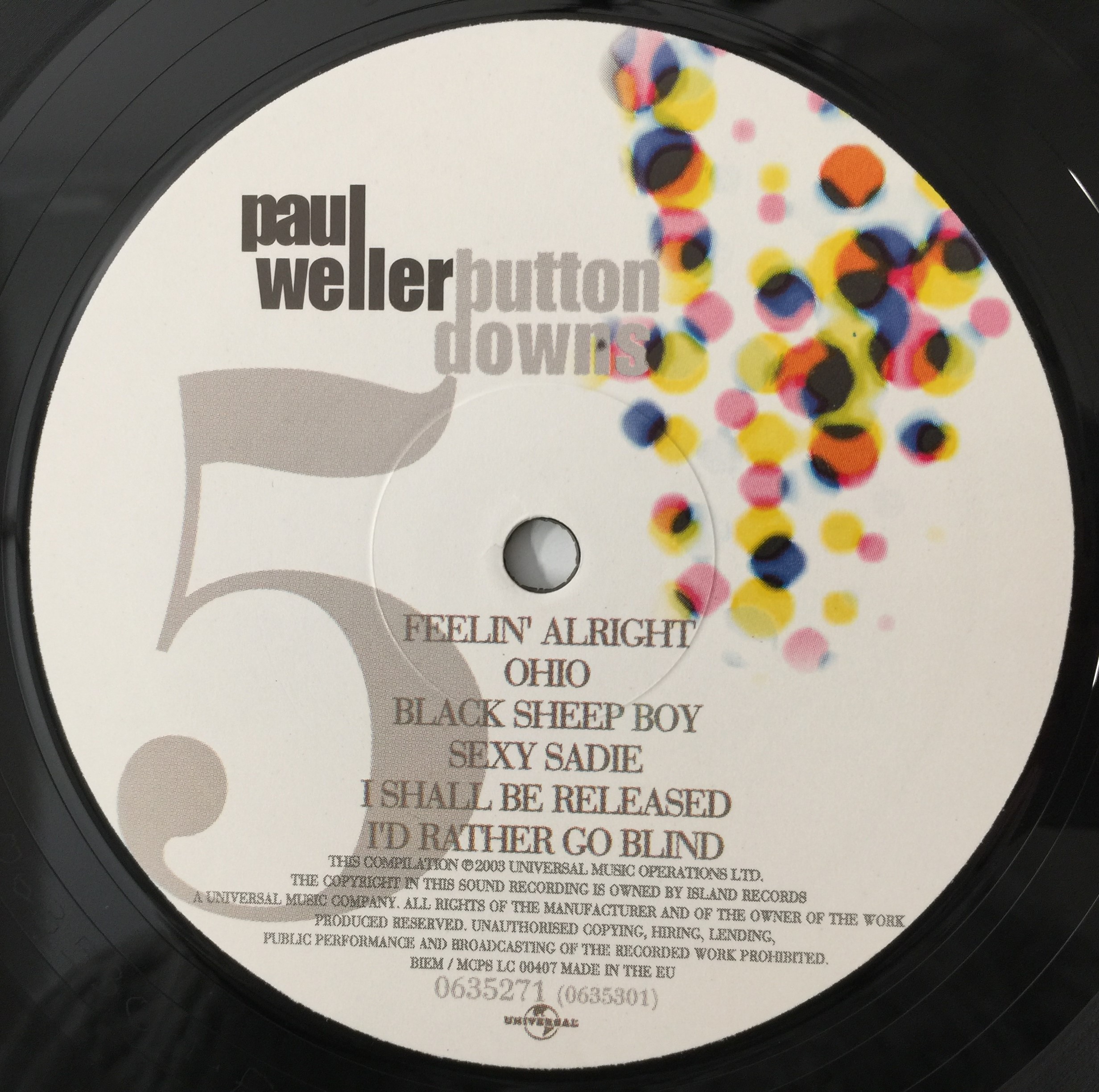 Lot 70 PAUL WELLER FLY ON THE WALL LP (UNIVERSAL