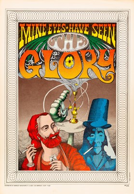 Lot 98 - MARIJUANA - RICK GRIFFIN DESIGNED POSTER - 'MINE EYES HAVE SEEN THE GLORY'.