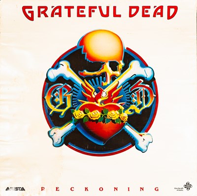 Lot 110 - GRATEFUL DEAD - AN ORIGINAL RECKONING PROMOTIONAL POSTER, RICK GRIFFIN DESIGN, 1981.