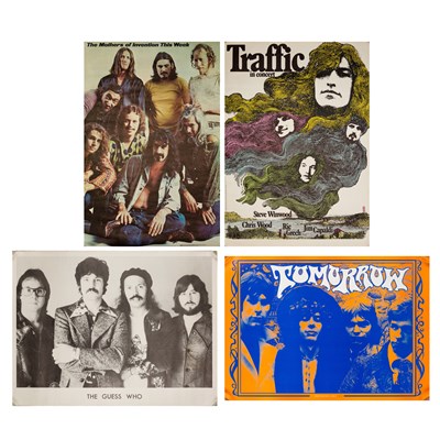 Lot 112 - 1970S POSTER COLLECTION - TRAFFIC / ZAPPA AND MOTHERS / TOMORROW.