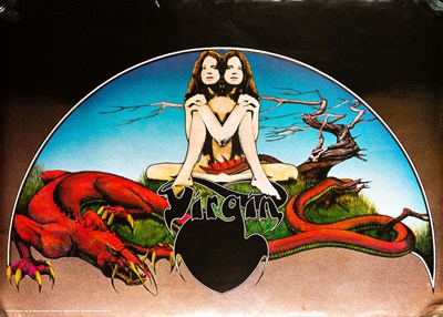 Lot 134 - ROGER DEAN - VIRGIN RECORDS 1972 PROMOTIONAL POSTER.