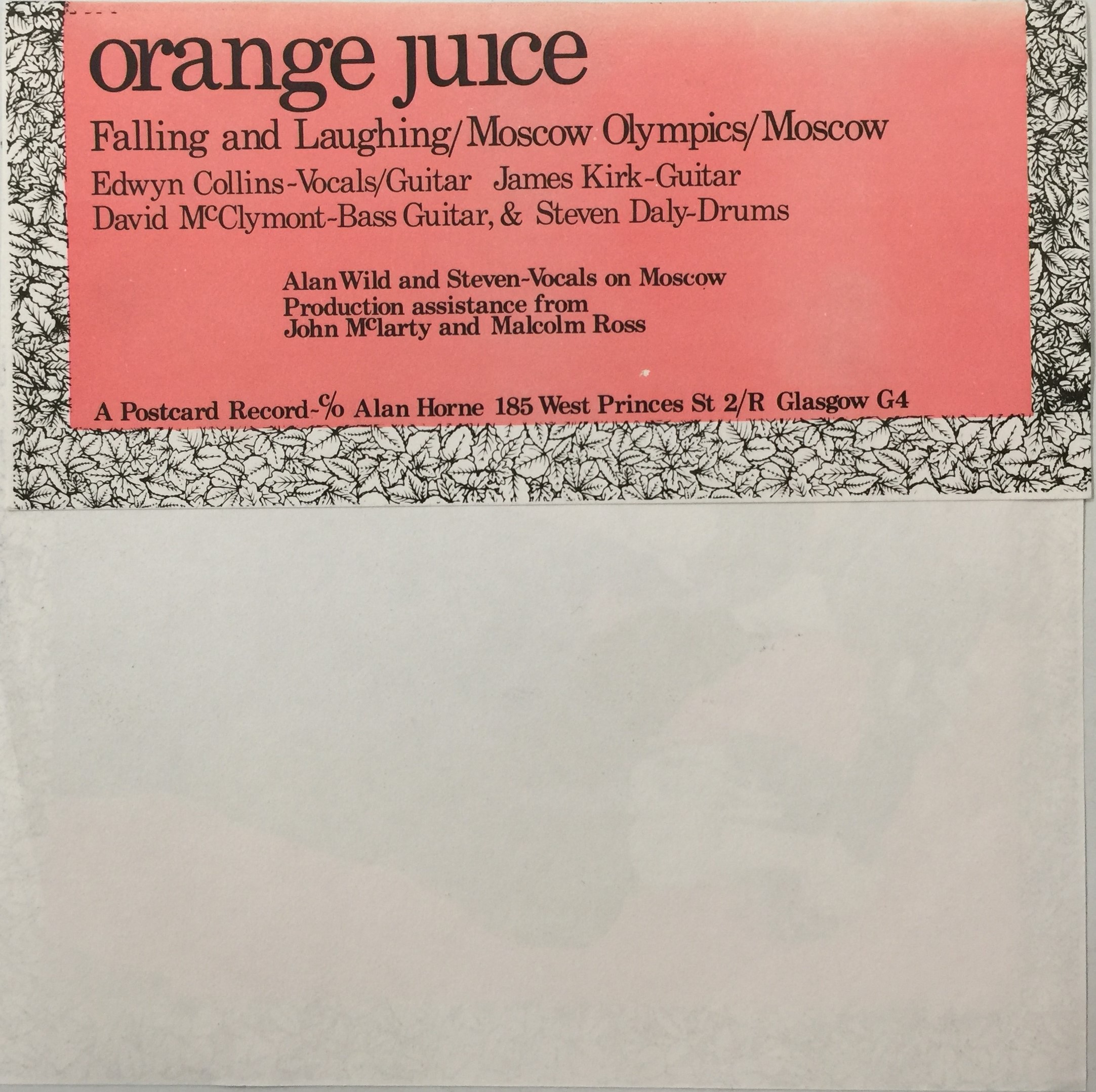 Lot 96 - ORANGE JUICE - FALLING AND LAUGHING 7