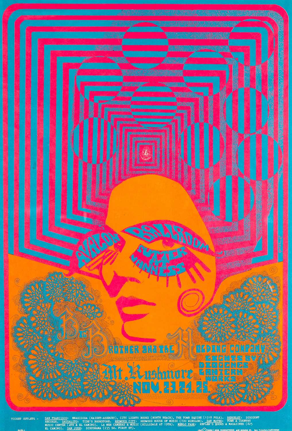 Lot 141 - JOE GOMEZ - OPTICAL OCCLUSION - FD93 - FIRST PRINT POSTER, 1967.