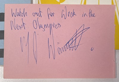Lot 449 - DURAN DURAN INTEREST - SIMON LE BON SCHOOL MAGAZINES WITH SLB ILLUSTRATIONS - SLB AUTOGRAPH AND HANDWRITTEN LETTER.