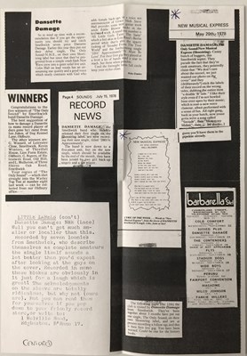 Lot 108 - DANSETTE DAMAGE - THE ONLY SOUND/ NME 7" (UK ORIGINAL - SHOESTRING RECORDS - LACE 001)