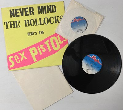 Lot 110 - SEX PISTOLS - NEVER MIND THE BOLLOCKS LP (COMPLETE ORIGINAL COPY WITH POSTER AND 7" - 'SPOTS 001')