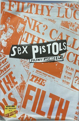 Lot 132 - PUNK AND INDIE POSTERS - PULP / OASIS / SEX PISTOLS