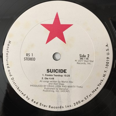 Lot 143 - SUICIDE - SUICIDE LP (US ORIGINAL PRESSING - RS 1)
