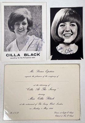 Lot 173 - THE BEATLES BRIAN EPSTEIN/CILLA BLACK RELATED ITEMS.