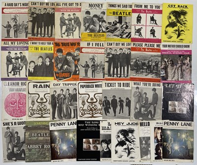 Lot 253 - THE BEATLES - SHEET MUSIC COLLECTION.