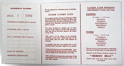 Lot 174 - THE CAVERN CLUB, LIVERPOOL MEMORABILIA.