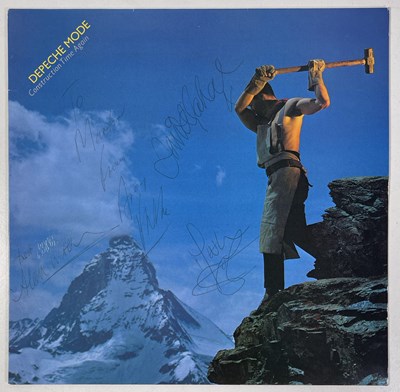 Lot 258 - DEPECHE MODE - FULLY SIGNED COPY OF 'CONSTRUCTION TIME..'