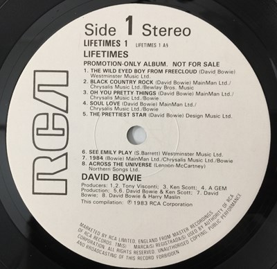 Lot 32 - DAVID BOWIE - LIFETIMES LP (ORIGINAL UK 1983 PROMO COPY - LIFETIMES 1)