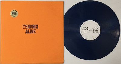 Lot 71 - JIMI HENDRIX - HENDRIX ALIVE (PRIVATE RELEASE - TMQ 72003 - BLUE/GREEN VINYL)