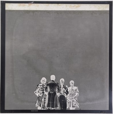 Lot 344 - THE BEATLES - ORIGINAL SGT. PEPPER'S ALBUM COVER NEGATIVES INC 'FACING BACKWARD' GROUP SHOTS.