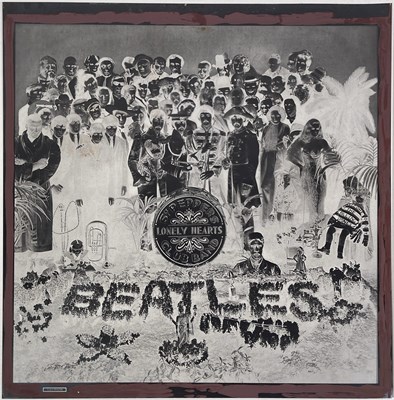 Lot 344 - THE BEATLES - ORIGINAL SGT. PEPPER'S ALBUM COVER NEGATIVES INC 'FACING BACKWARD' GROUP SHOTS.