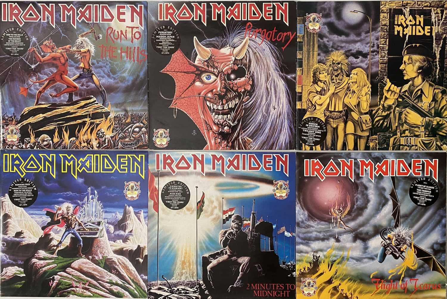 Lot 83 - IRON MAIDEN - THE FIRST TEN YEARS UP THE