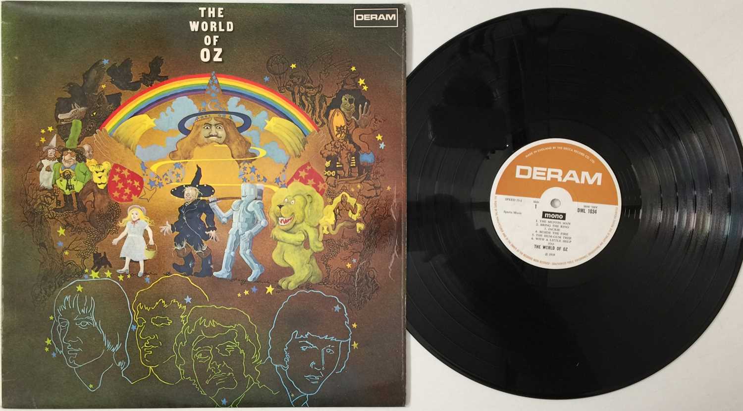 Lot 50 - THE WORLD OF OZ - S/T LP (PSYCH - UK MONO - DERAM - DML 1034)