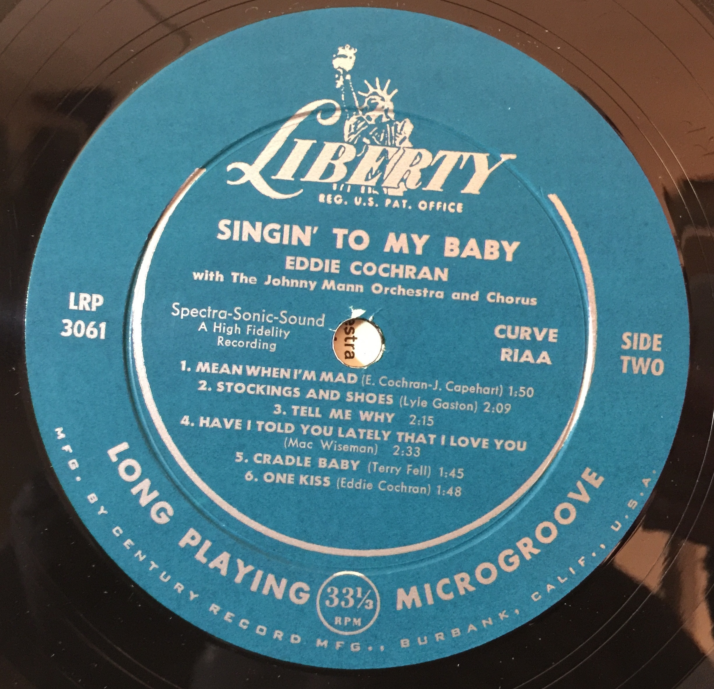 Lot 11 - EDDIE COCHRAN - SINGIN' TO MY BABY LP