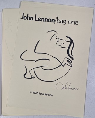 Lot 193 - THE BEATLES/ JOHN LENNON - MEMORABILIA ITEMS.