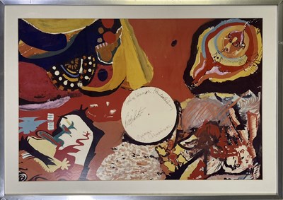 Lot 348 - BEATLES 1966 JAPANESE PAINTING - REPLICA TAKEN FROM PHOTOGRAPH OF THE ORIGINAL.