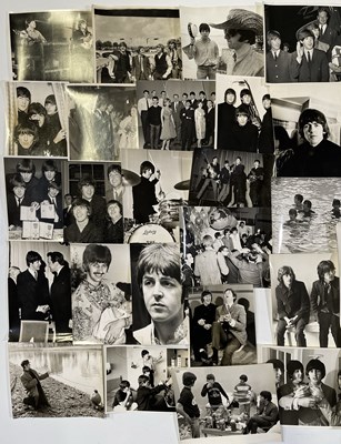 Lot 287 - THE BEATLES - NME FEATURED / STAMPED PRESS PHOTOS.