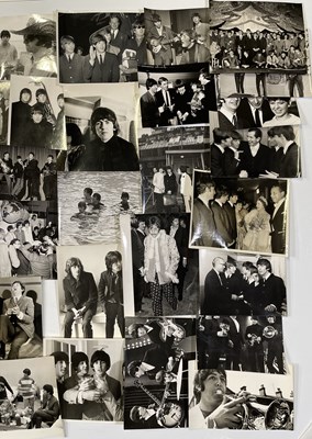 Lot 287 - THE BEATLES - NME FEATURED / STAMPED PRESS PHOTOS.