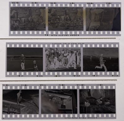 Lot 352 - THE MONTY FRESCO COLLECTION - THE BEATLES - FILMING MAGICAL MYSTERY TOUR, SEPTEMBER 1967- NEGATIVES WITH COPYRIGHT.