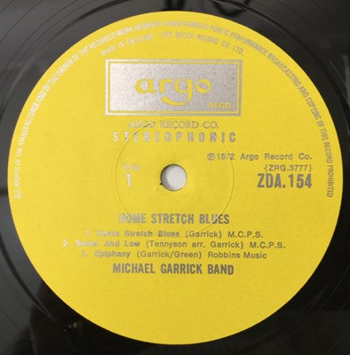 Lot 2 - MICHAEL GARRICK BAND - HOME STRETCH BLUES LP (ORIGINAL UK PRESSING - ARGO ZDA 154)