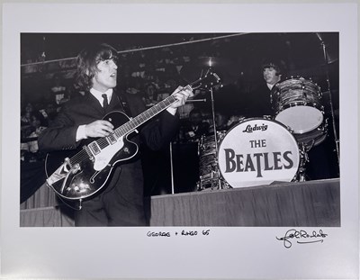 Lot 298 - THE BEATLES - JOHN ROWLANDS PHOTOGRAPHER SIGNED PRINT - ONSTAGE IN TORONTO, 1965.