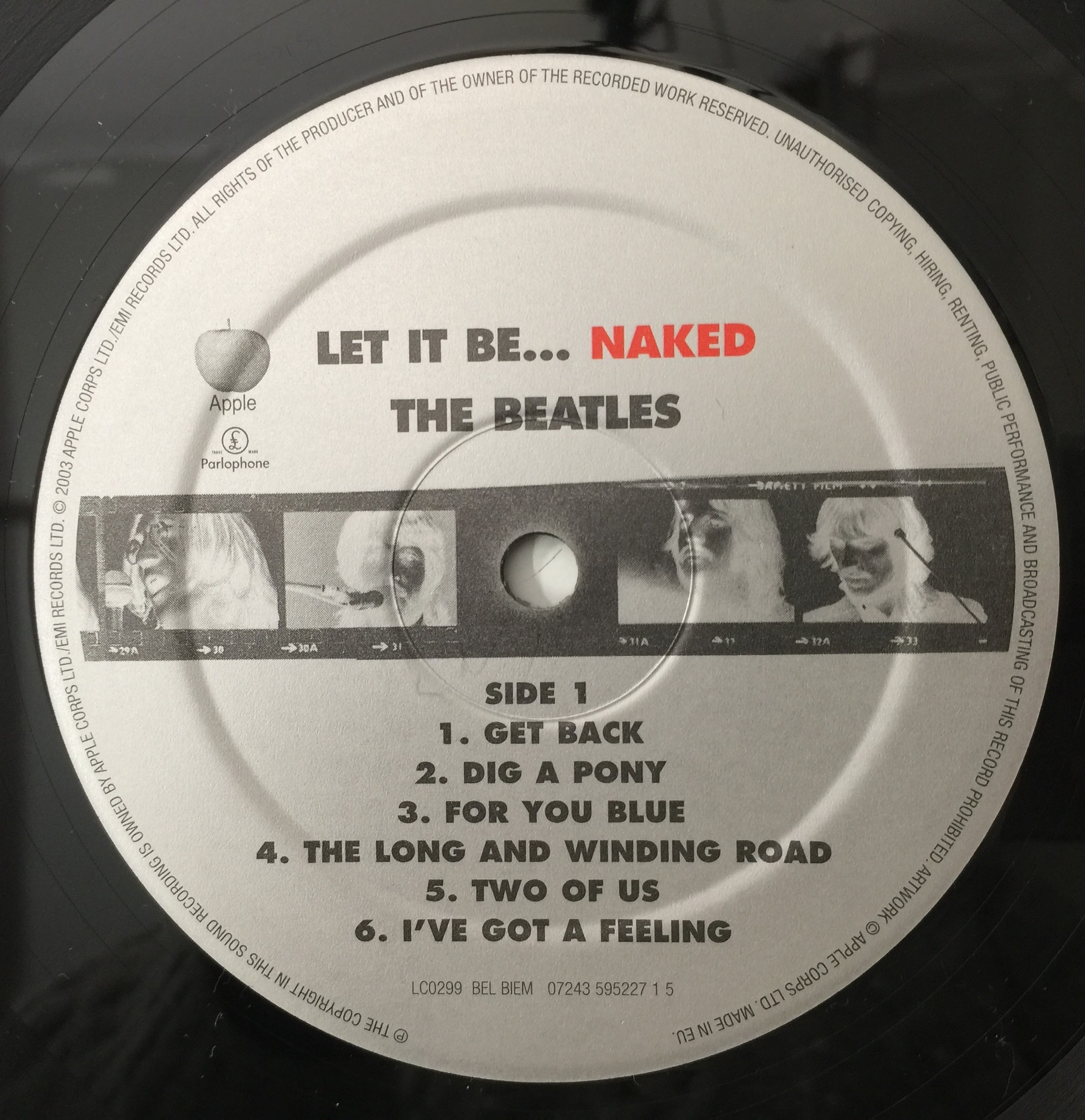Lot 31 THE BEATLES LET IT BE NAKED LP (2003 + 7"/