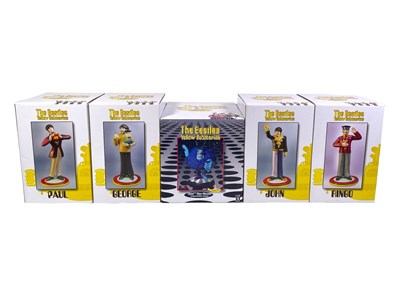 Lot 219 - THE BEATLES - FULL SET OF FIVE 'KNUCKLEBONZ' FIGURINES.