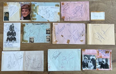 Lot 256 - 60's POP GROUP AUTOGRAPHS. Pages from an...