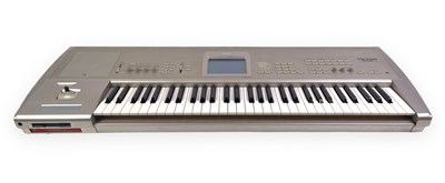 Lot 590 - THE PET SHOP BOYS - A TOUR USED KORG KEYBOARD WITH ALL PRE-SETS.