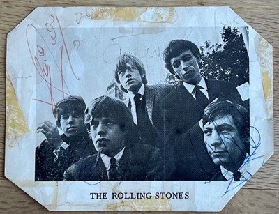 Lot 258 - ROLLING STONES SIGNED PROMOTIONAL IMAGE. An...