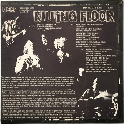 Lot 137 - KILLING FLOOR - KILLING FLOOR LP (UK STEREO ORIGINAL - SPARK SRLP 102)