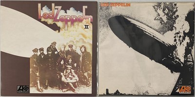 Lot 143 - LED ZEPPELIN - UK ATLANTIC PLUM/ RED LABEL LP PACK