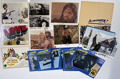 Lot 225 - THE BEATLES - ASSORTED FILM LOBBY CARDS AND STILLS.