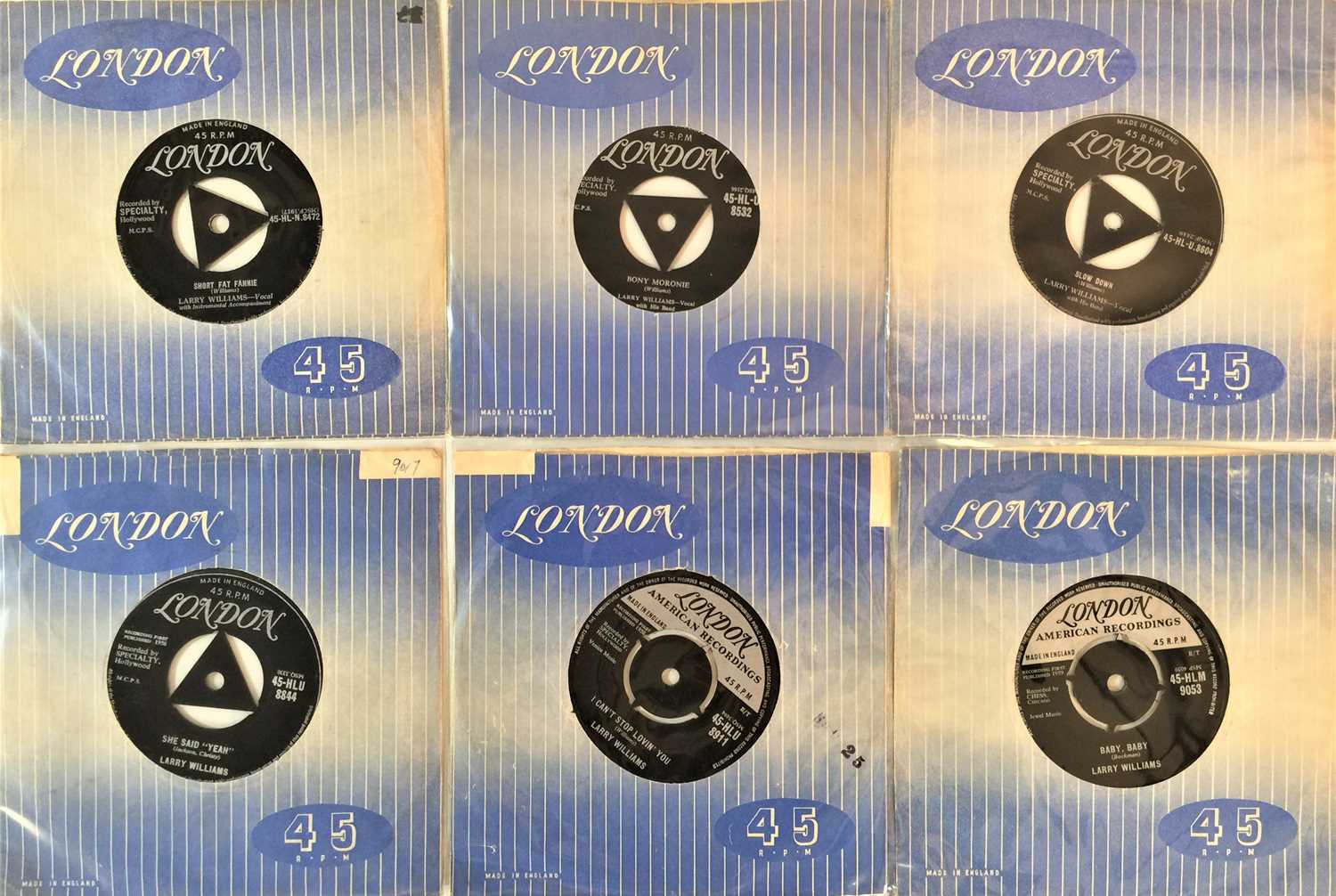 Lot 137 - LARRY WILLIAMS UK 7'' LONDON RARITIES