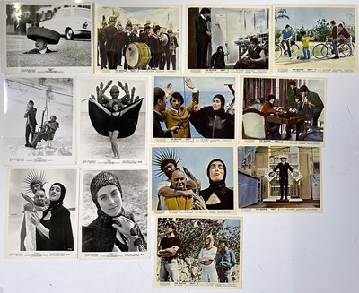 Lot 227 - THE BEATLES - HELP! ORIGINAL LOBBY CARDS/STILLS INC ONE SIGNED BY LEO MCKERN.