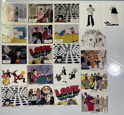 Lot 228 - THE BEATLES - YELLOW SUBMARINE LOBBY CARDS AND STILLS.