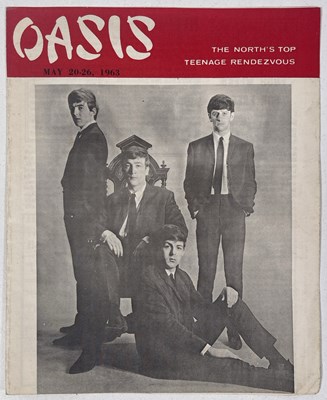 Lot 366 - THE BEATLES - A RARE MAY 1963 'OASIS' MANCHESTER BOOKLET WITH BEATLES COVER.