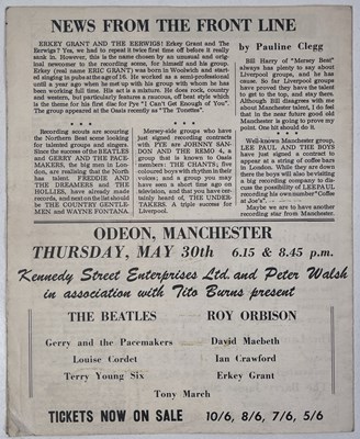 Lot 366 - THE BEATLES - A RARE MAY 1963 'OASIS' MANCHESTER BOOKLET WITH BEATLES COVER.