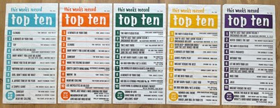 Lot 14 - RECORD STORE TOP TEN & TOP 40/50 1960'S...