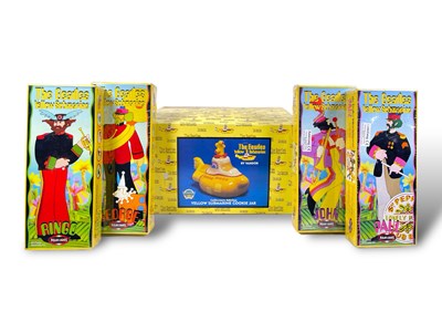 Lot 231 - THE BEATLES - YELLOW SUBMARINE COLLECTABLES INC COOKIE JAR.