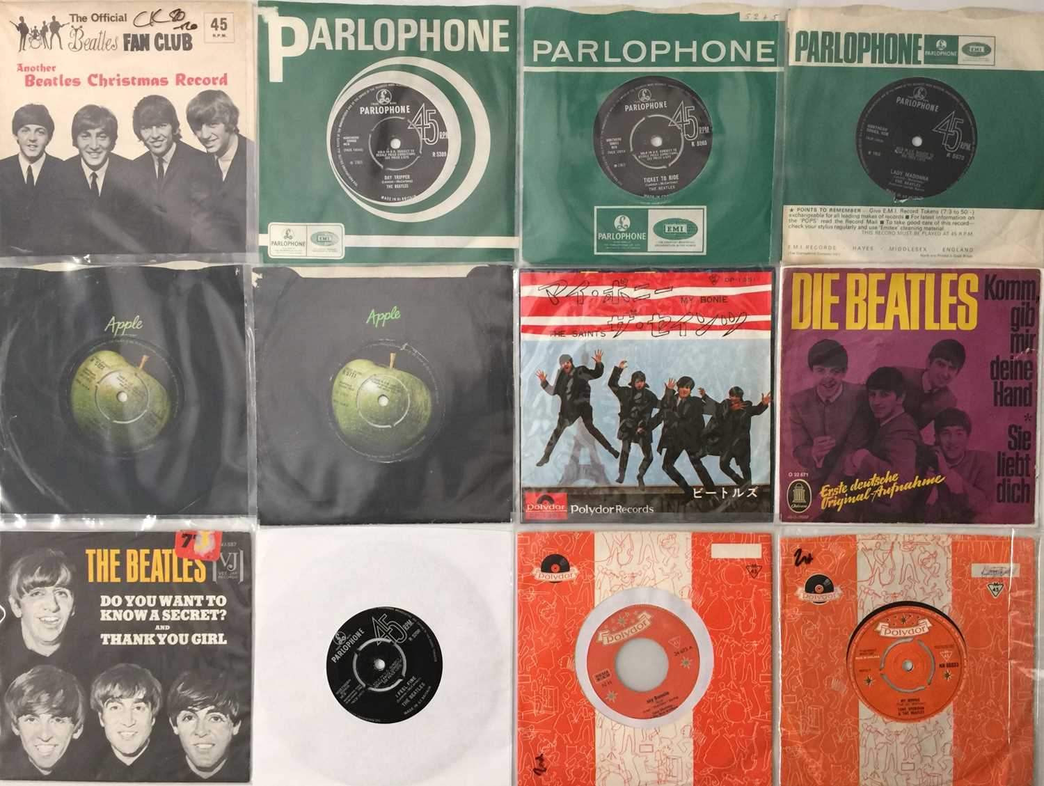 Lot 55 - THE BEATLES - 7" PACK (INC CHRISTMAS FLEXI/ OVERSEAS)